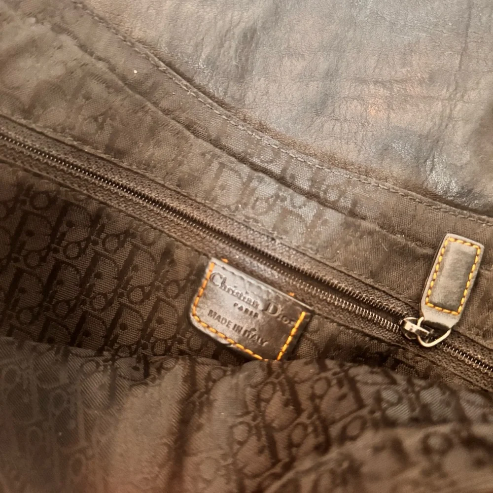 Dior Gaucho Bag in Black Leather - Picture 4 of 9